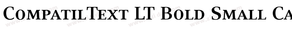 CompatilText LT Bold Small Caps字体转换